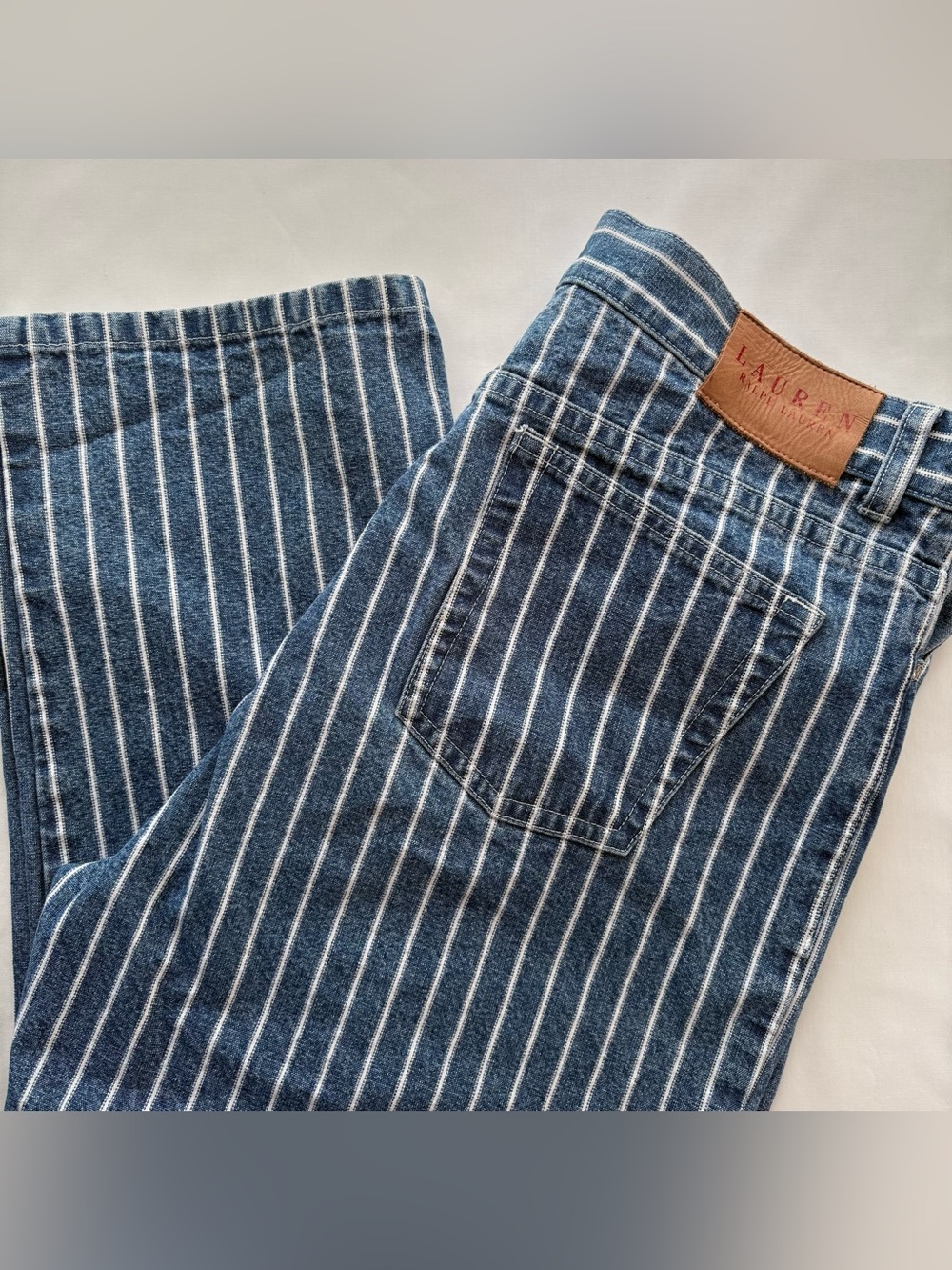 Vintage Y2K Lauren Ralph Lauren Striped Jeans Size 12